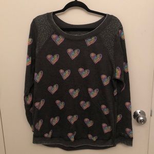 Chaser Sketchy Heart sweatshirt